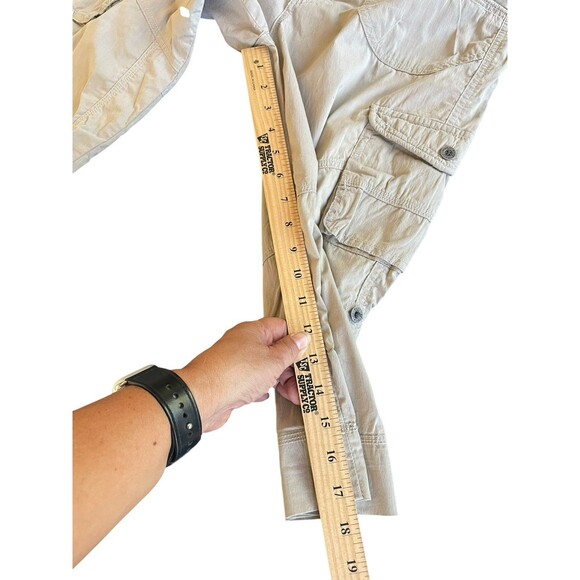 Kuhl Kontra Shorts Womens Khaki Size 6 Capri‎ Cargo Stretch Hiking Roll Up Hem - Picture 12 of 14